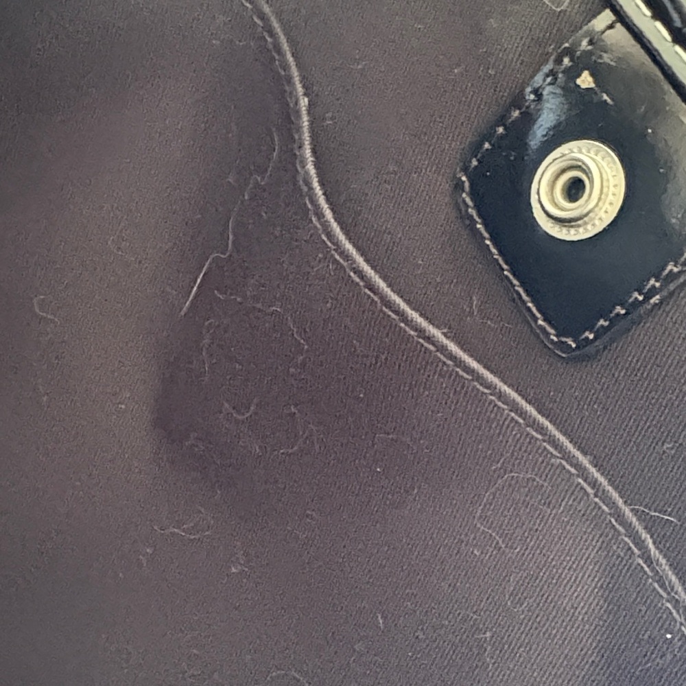 Lands' End Black and Cream Tote Bag - Picture 7 of 11